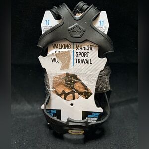 Icetrax | Walking Aids Ice Grippers for Work or Sport - S/M, Black